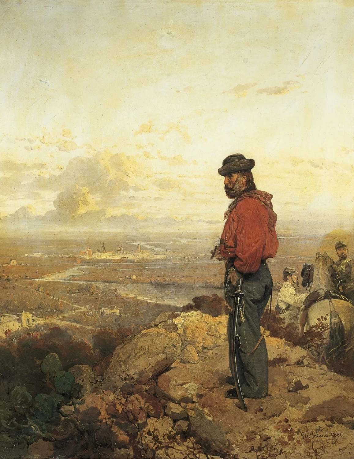 Giuseppe Garibaldi sulle alture di Sant'Angelo presso Capua, ottobre 1860